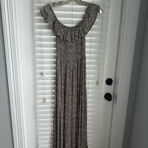 Floral Ruffle Maxi Dress